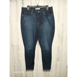Levi's Signature Womens Size 16S Blue High Rise Skinny Cotton Blend Stretch Jean
